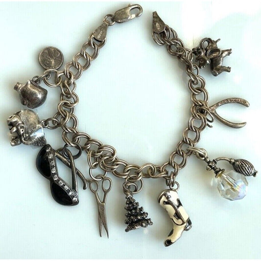 925 STERLING SILVER CHARM BRACELET SKY