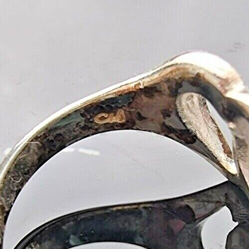 925 STERLING SILVER INFINITY AND HEART  RING SIZE 6.75 AT