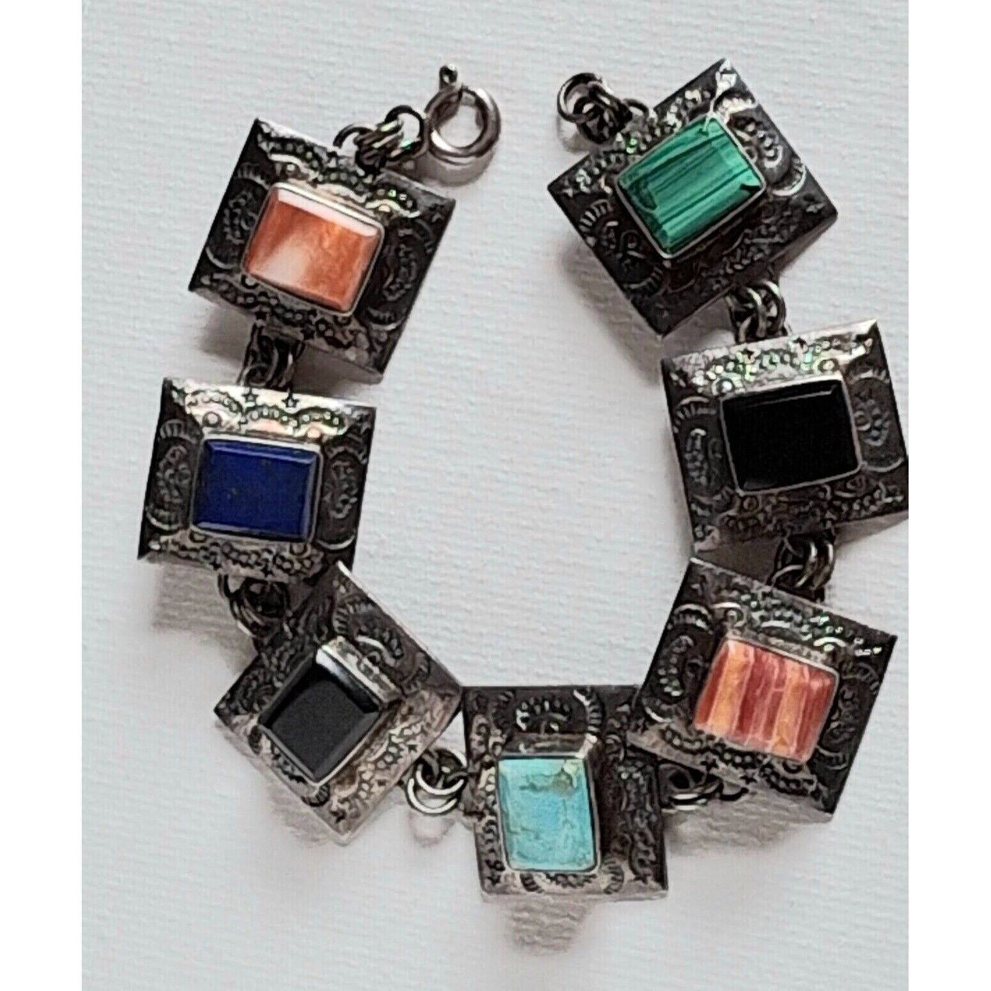 925 STERLING SILVER MULTIGEMSTONE BRACELET SKY