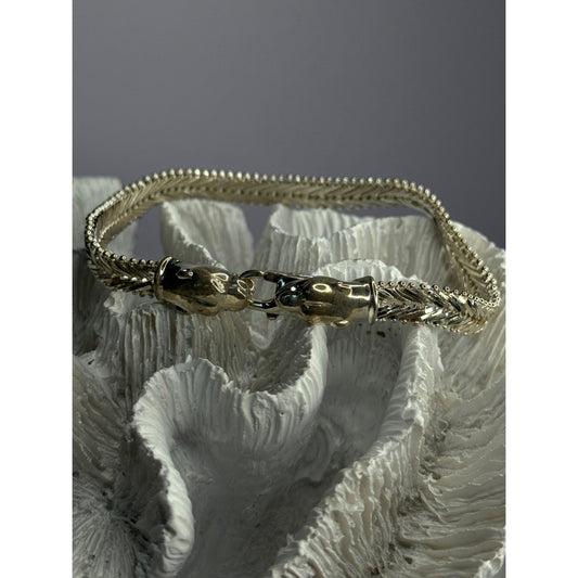 ITALY MILOR 925 STERLING SILVER PANTHER BRACELET LENGHT 8