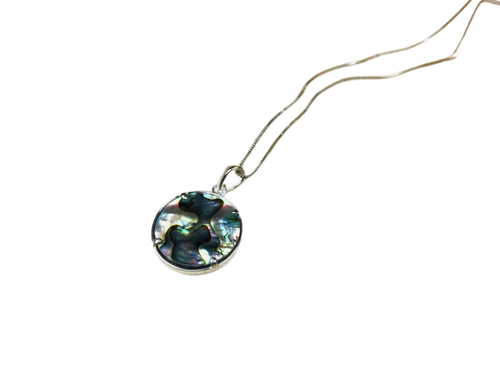 925 Sterling Silver Haliotis Chain With Pendant