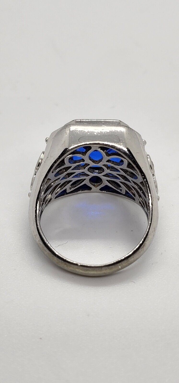 925 STERLING SILVER IOLITE RING SIZE 8