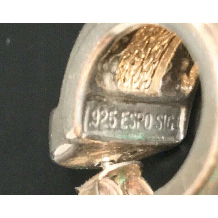 ESPOSITO ESPO 925 STERLING SILVER HUGGIE EARRINGS SKY