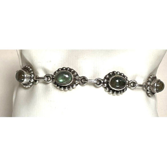 925 STERLING SILVER LABRADORITE BRACELET SKY