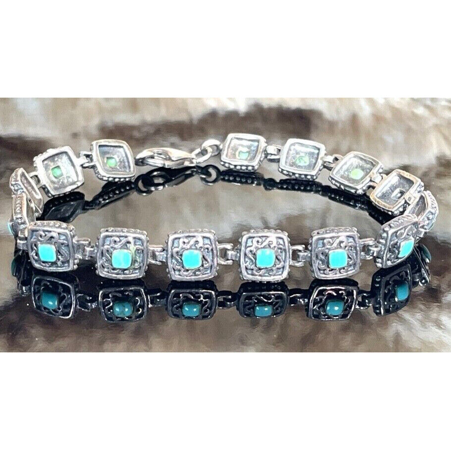 925 STERLING SILVER AND PETITE TURQUOISE BRACELET SKY