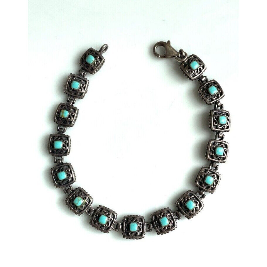 925 STERLING SILVER AND PETITE TURQUOISE BRACELET SKY