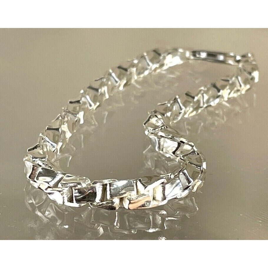 ITALIAN 925 STERLING SILVER FANCY DESIGN BRACELET SKY