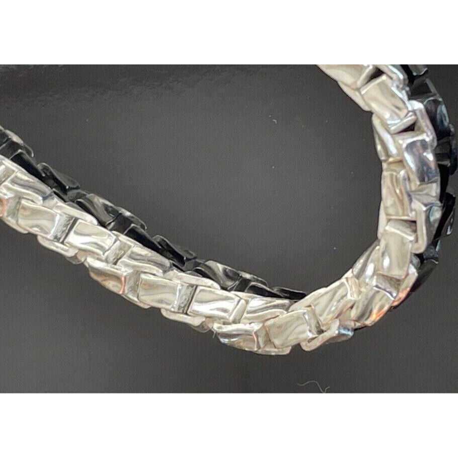 ITALIAN 925 STERLING SILVER FANCY DESIGN BRACELET SKY