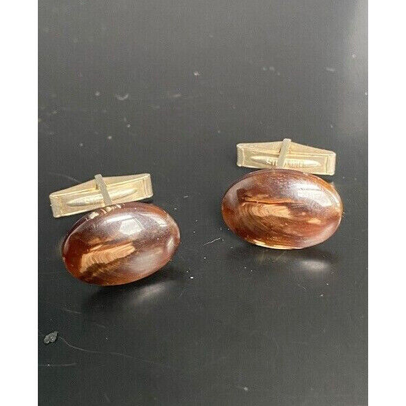 925 STERLING SILVER MULTICOLORED AGATE CUFF LINKS SKY