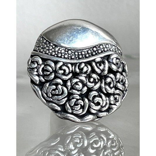 925 STERLING SILVER OVERSIZED RING SIZE 6 SKY