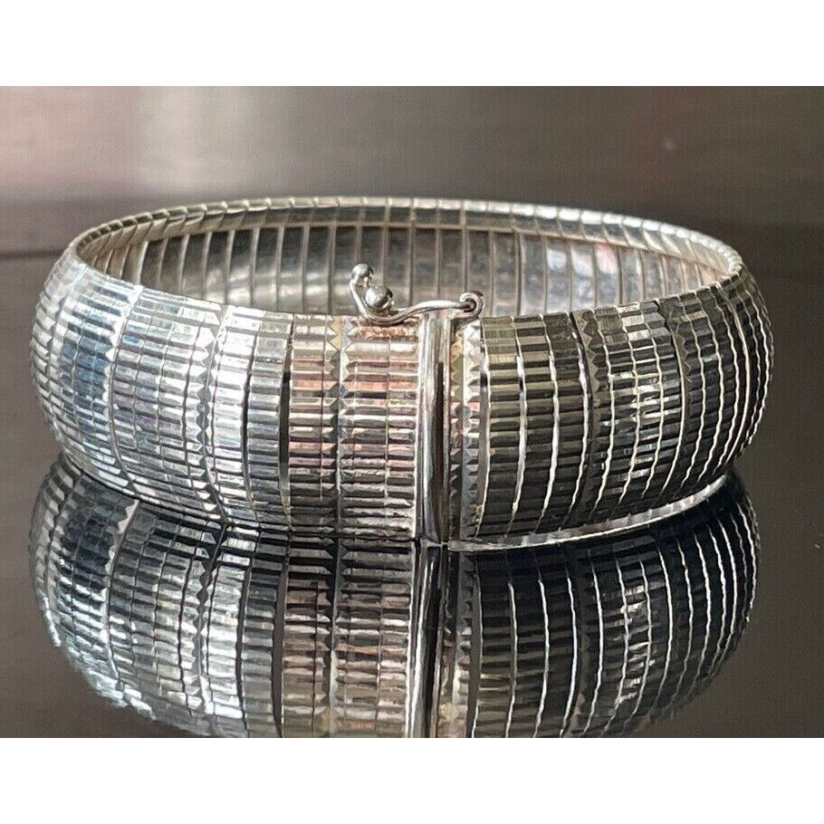 IBB ITALY 925 STERLING SILVER SECTIONAL WRAP BRACELET SKY