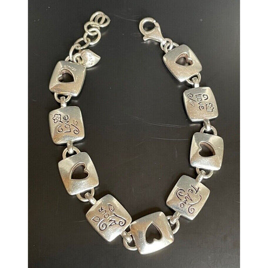 925 STERLING SILVER "LOVE" BRACELET MADE IN CANADA SKY