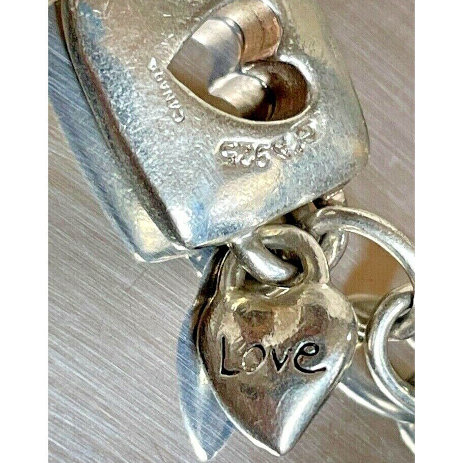 925 STERLING SILVER "LOVE" BRACELET MADE IN CANADA SKY