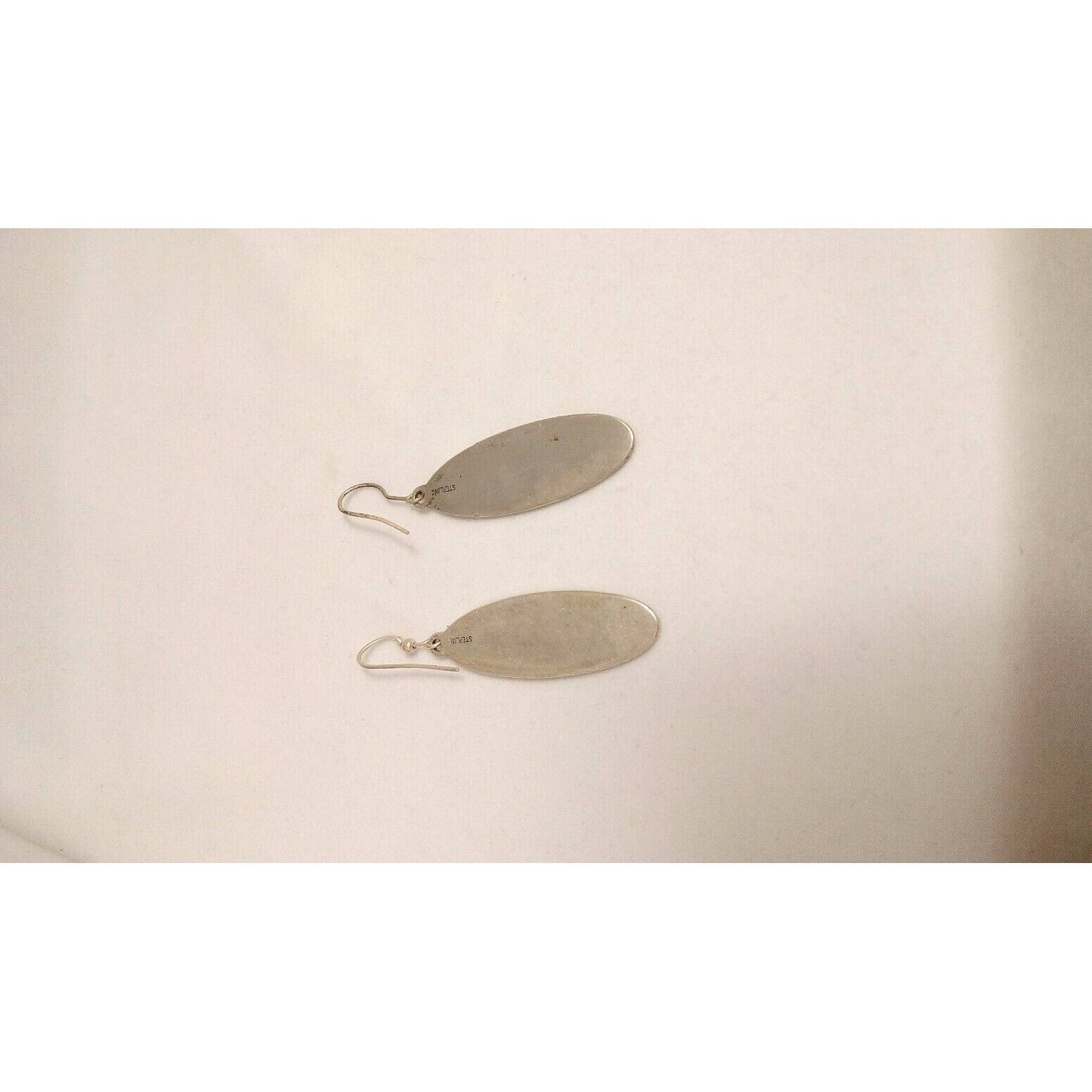 STERLING SILVER HARLEY - DAVIDSON ''1961 OVAL'' DANGLE EARRINGS SKY