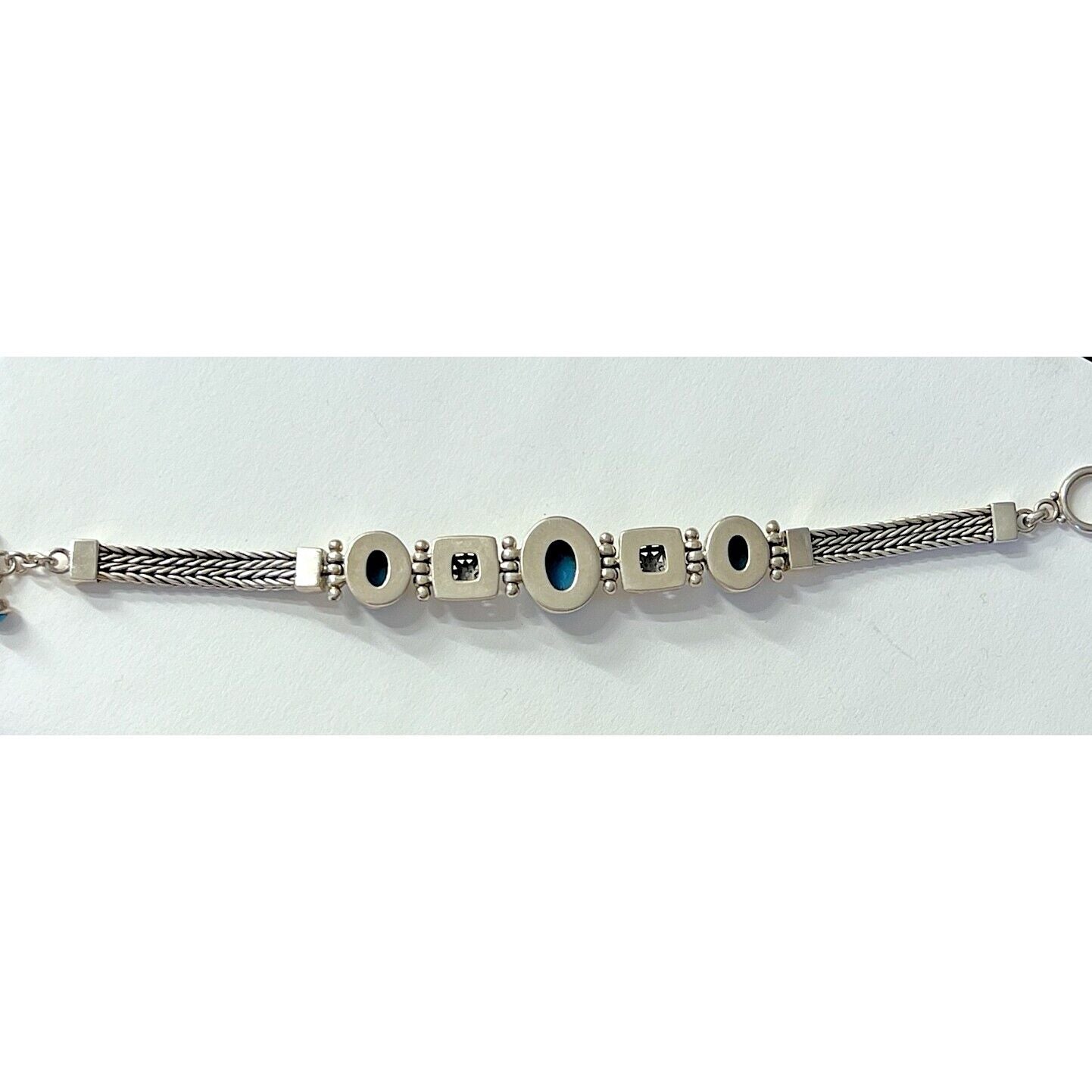 ORNATE 925 ATERLING SILVER AND TURGUOISE BRACELET SKY