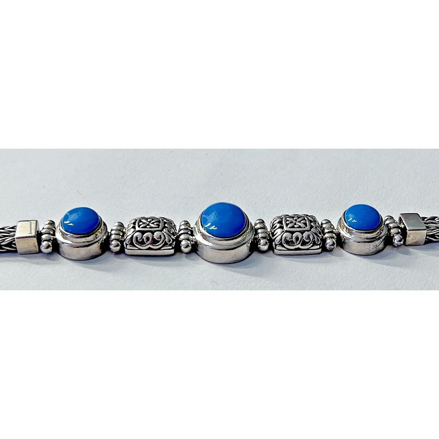 ORNATE 925 ATERLING SILVER AND TURGUOISE BRACELET SKY