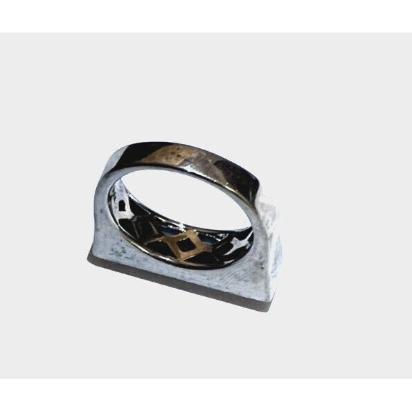 GEMS EN VOGUE 925 STERLING SILVER AND PYRITE RING SIZE 6.75 SKY