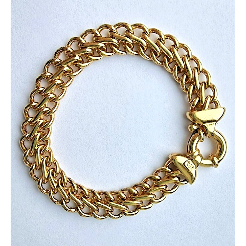 ITALIAN 925 STERLING SILVER VERMEIL  BRACELET SKY