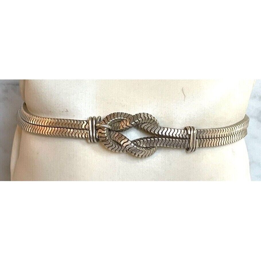 925 STERLING SILVER 2 STRANDS BOW BRACELET SKY