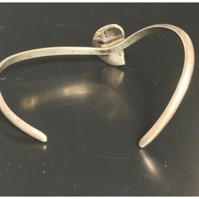 ELEGANT 925 STERLING SILVER CALLA LILY FLOWER BRACELET SKY