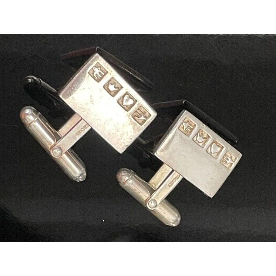 SOLVAR IRELAND 925 STERLING SILVER CUFFLINGS SKY