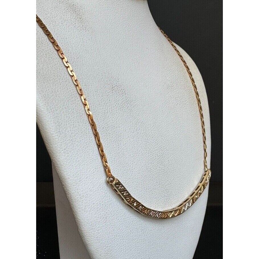 14K YELLOW GOLD AND DIAMOND NECKLACE SKY