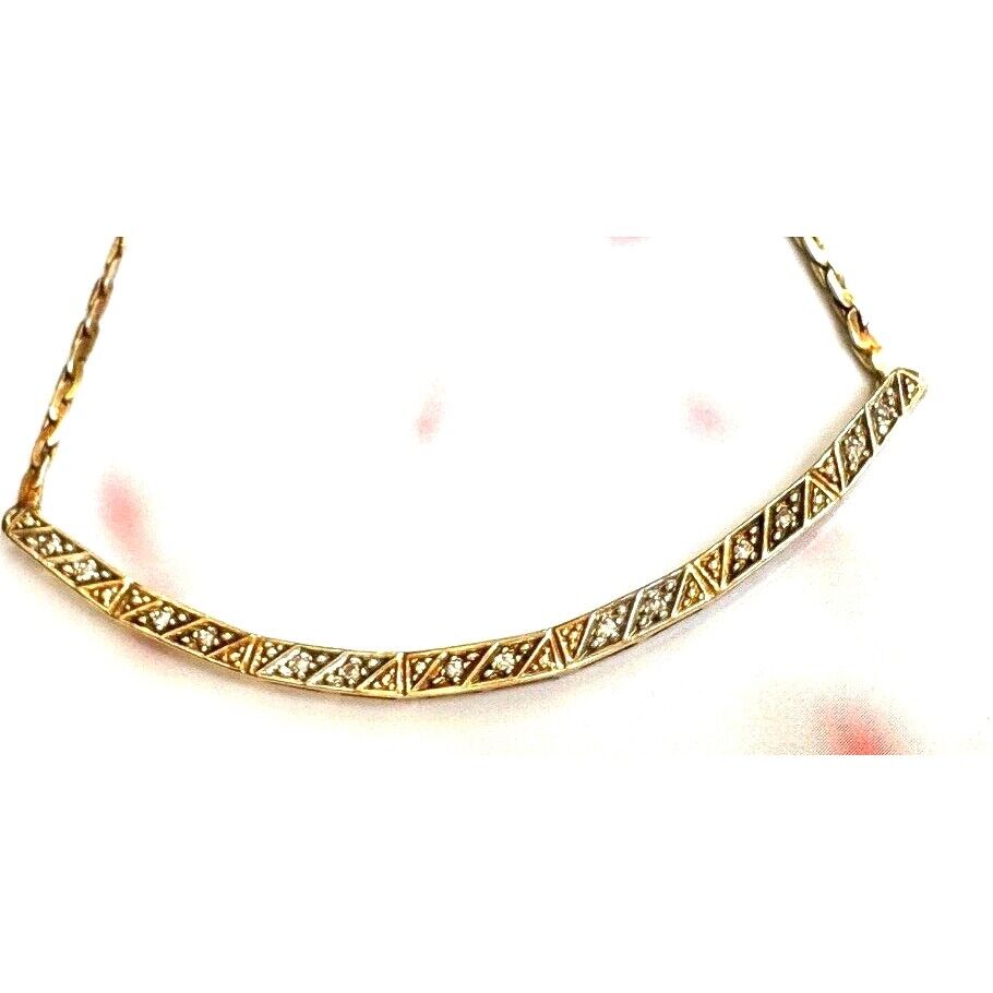 14K YELLOW GOLD AND DIAMOND NECKLACE SKY