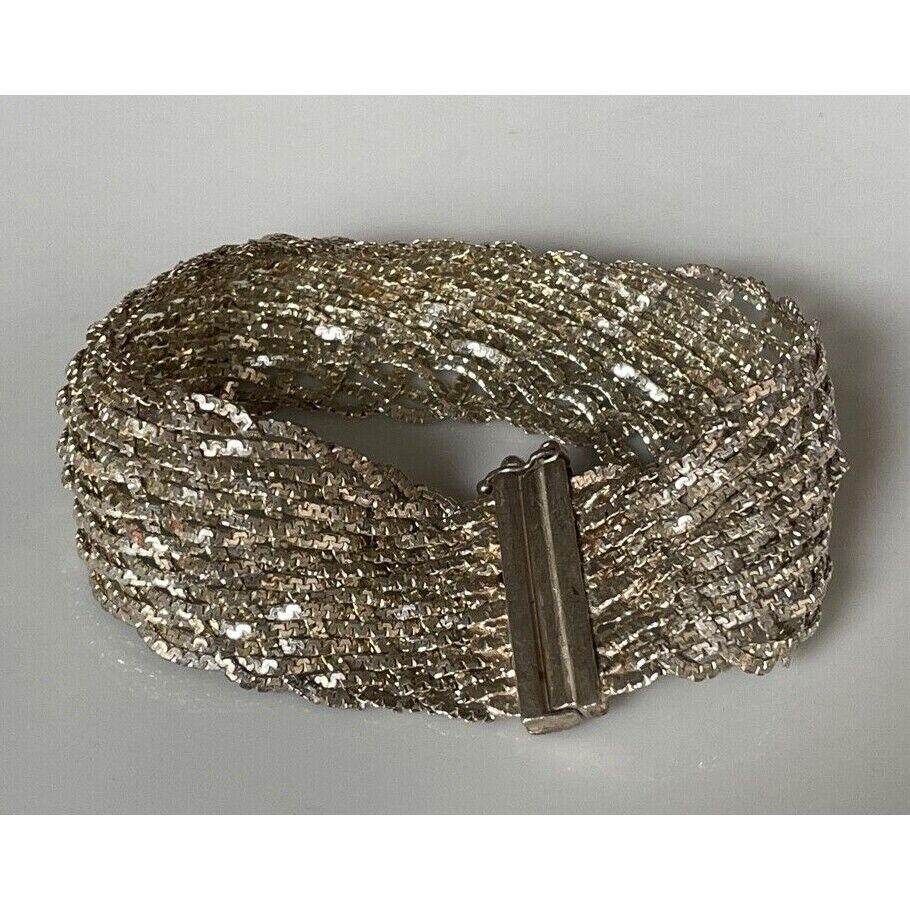 IBB ITALY 925 STERLING SILVER  WOVEN BRACELET SKY