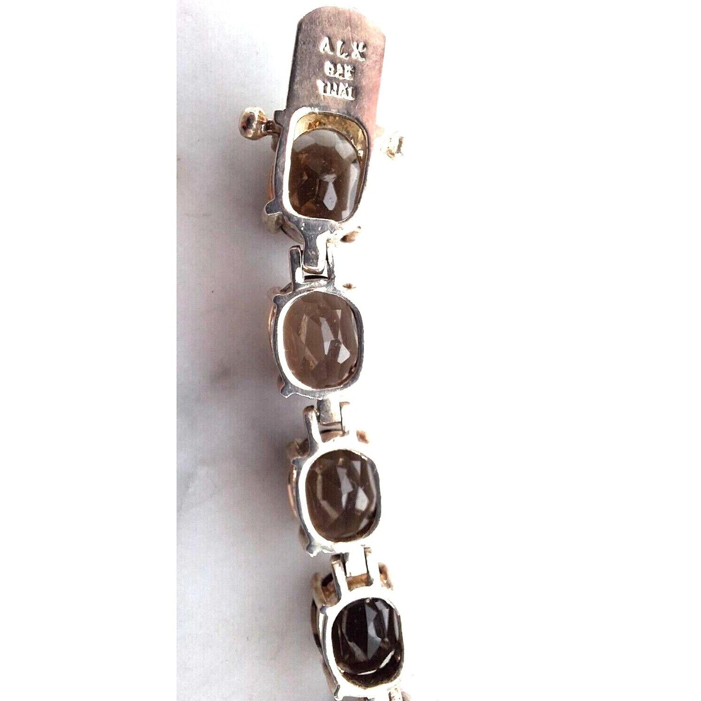 925 STERLING  SILVER  AND SMOKY QUARTZ BRACELET SKY