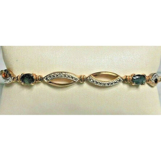 925 STERLING SILVER VERMEIL AND  SPINEL BRACELET SKY