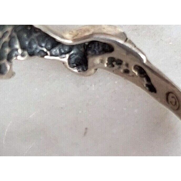 925 STERLING SILVER TWO DOLPHINS RING SIZE 6.75 SKY