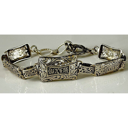 ORNATE 925 STERLING SILVER BRACELET SKY