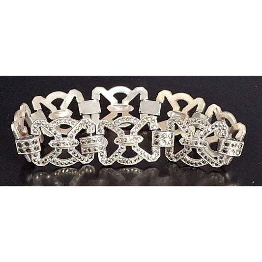 SPARKLING  STERLING SILVER AND MARCASITE  BRACELET SKY