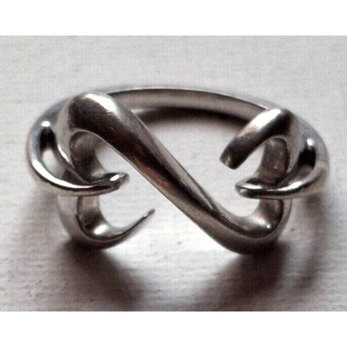 925 STERLING SILVER OPEN HEARTS  RING SIZE 7 SKY