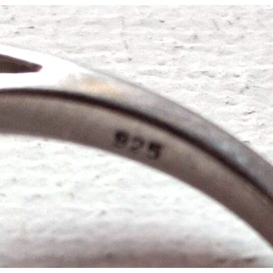 925 STERLING SILVER OPEN HEARTS  RING SIZE 7 SKY