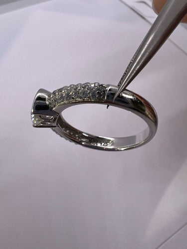 925 Sterling Silver CZ Ring Size 6.5