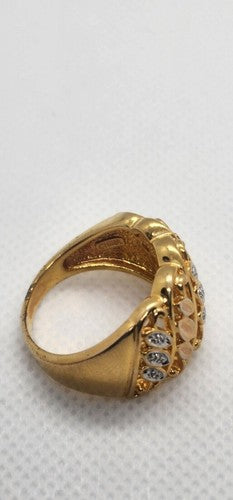 925 Sterling Silver Diamonds Ring Size 7.5
