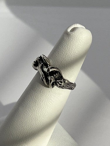 925 Sterling Silver "Kamasutra" Ring Size 4