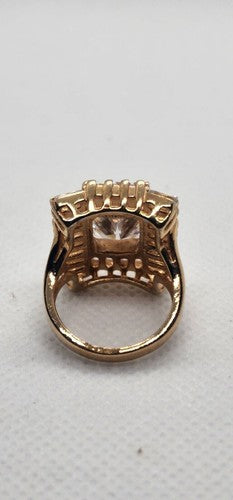 925 Sterling Silver CZ Ring Size 4.5