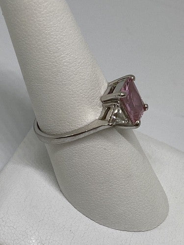 925 Sterling Silver CZ Ring Size 7.75