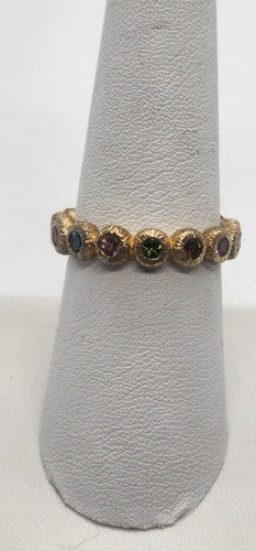 925 Sterling Silver CZ Ring Size 8