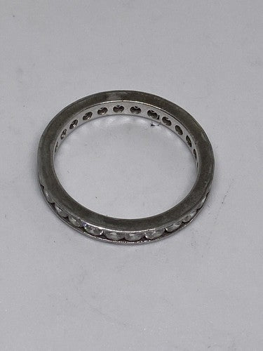 925 Sterling Silver CZ Ring Size 8