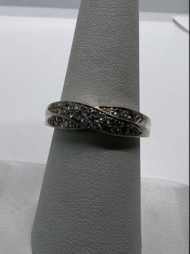 925 Sterling Silver & CZ Ring Size 7.5