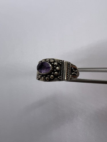 925 Sterling Silver Tourmaline Ring Size 8