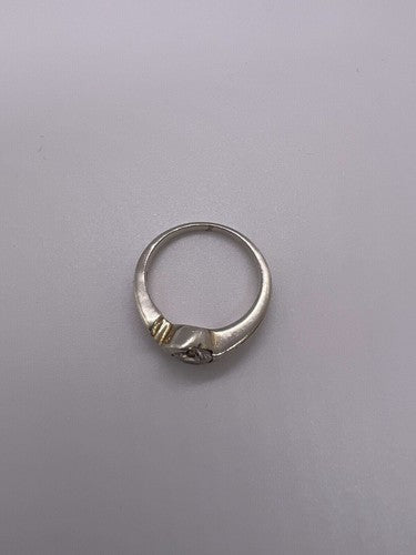 925 Sterling Silver CZ Ring Size 8.5