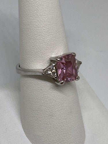 925 Sterling Silver CZ Ring Size 7.75