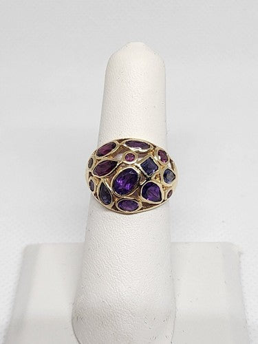 10K Yellow Gold & Tourmaline Ring Size 5.5