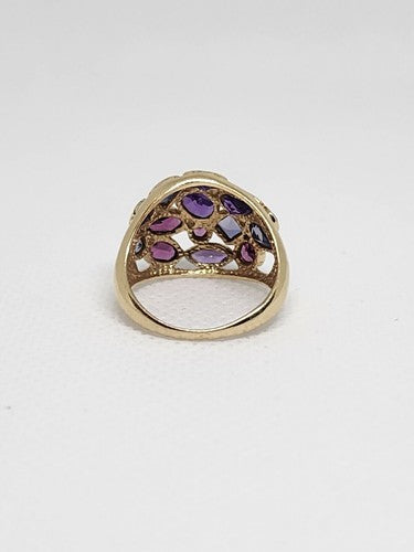 10K Yellow Gold & Tourmaline Ring Size 5.5