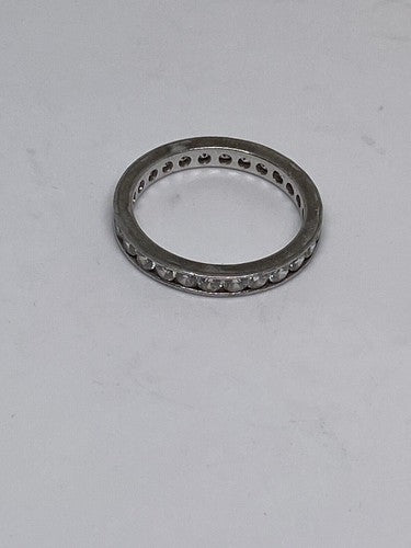 925 Sterling Silver CZ Ring Size 8