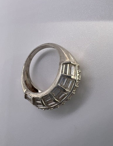 925 Sterling Silver & CZ Ring Size 5